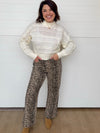 The Dakota High Rise Leopard Print Vintage Straight Jeans