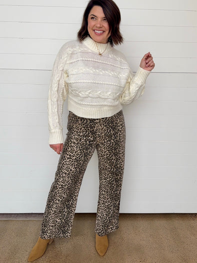 leopard print denim straight leg jeans just black denim