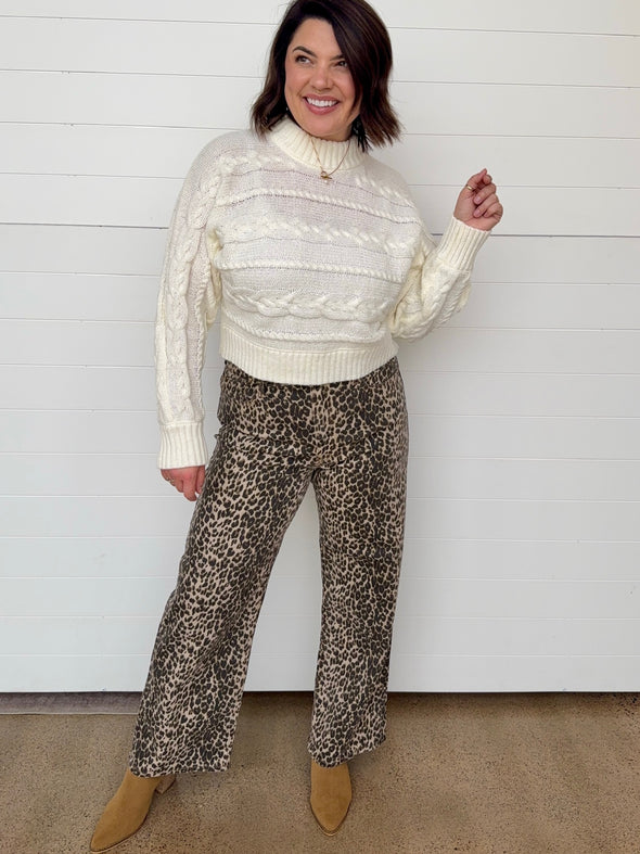 leopard print denim straight leg jeans just black denim