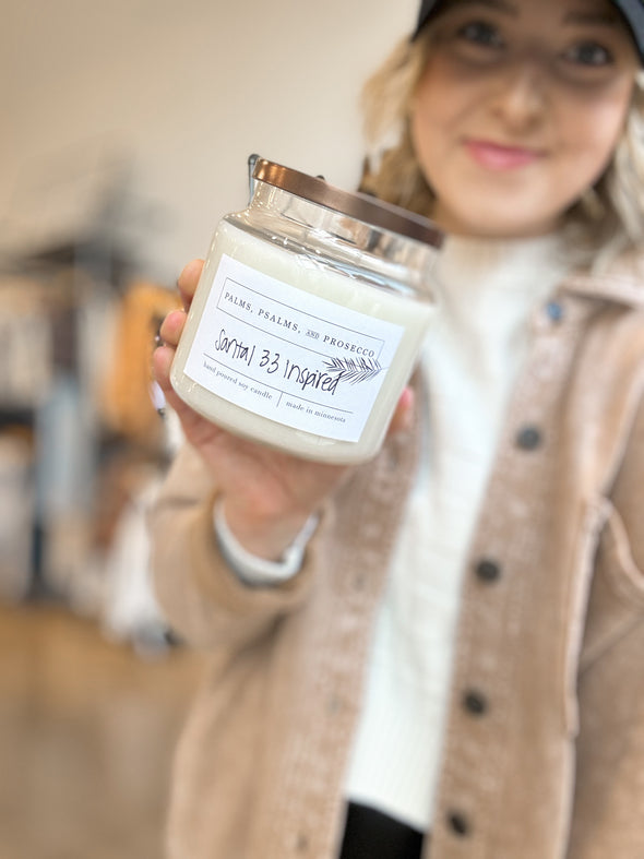 The Santal 33 Inspired Soy Candle