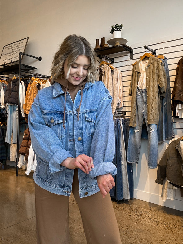 The Anya Oversized Denim Jacket