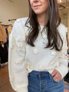 The Florence Daisy Cropped Sweater