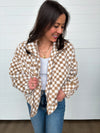 The Dari Checkered Teddy Jacket