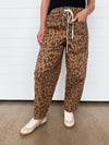 The Nyssa Leopard Print Barrel Pants