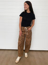 The Nyssa Leopard Print Barrel Pants
