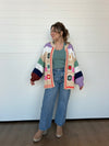The Willa Patchwork Crochet Detail Cardigan