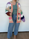 The Willa Patchwork Crochet Detail Cardigan