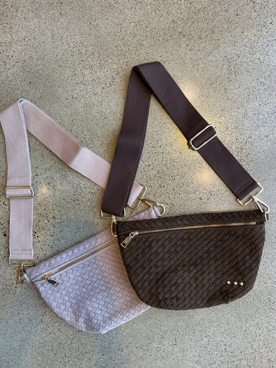 The Suede Westlyn Woven Bum Bag