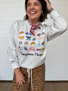 The 'Bonjour Paris' Embroidered Graphic Sweatshirt