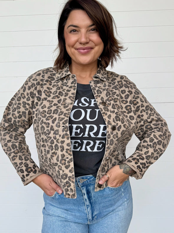 The Bel Air Leopard Denim Jacket
