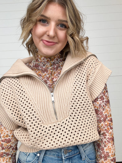 The Maisie Open Knit Sweater Vest