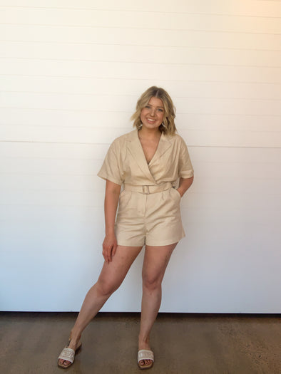 The Honor Belted Romper