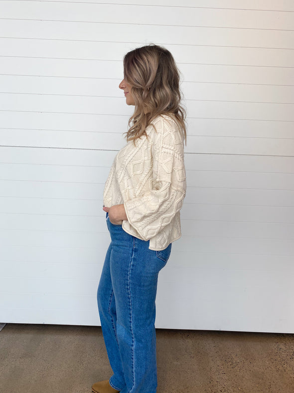 The Lyssa Cable Knit Sweater