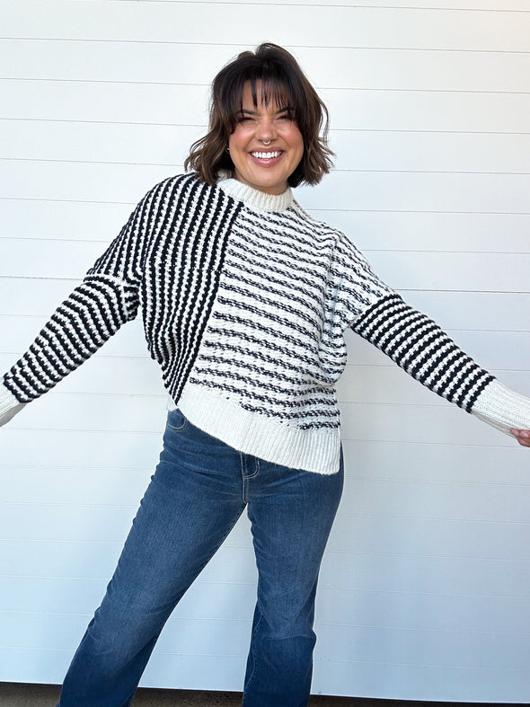 The Mara Mixed Stripe Sweater