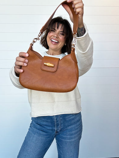 The Dani Bamboo Shoulder Bag