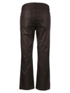 kut from the kloth kelsey coated high rise ankle flare jeans chocolate