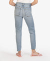 The Rachael Exposed Button Mom Jeans - Dignify