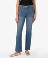 kut from the kloth kelsey high rise ankle flare inspiration wash patch pockets