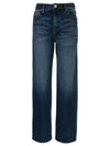 kut from the kloth sienna high rise straight leg full length jeans wise wash dark denim