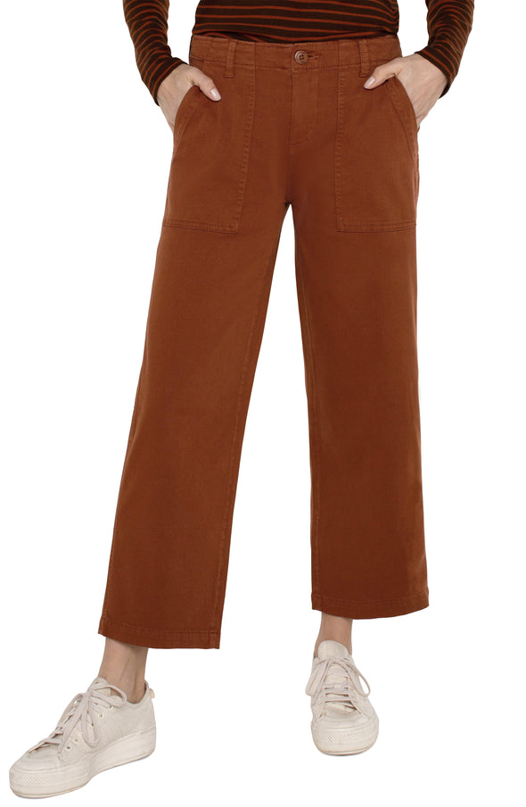 liverpool cargo crop wide leg pant burlywood