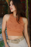 The Nellie Lace High Neck Crop