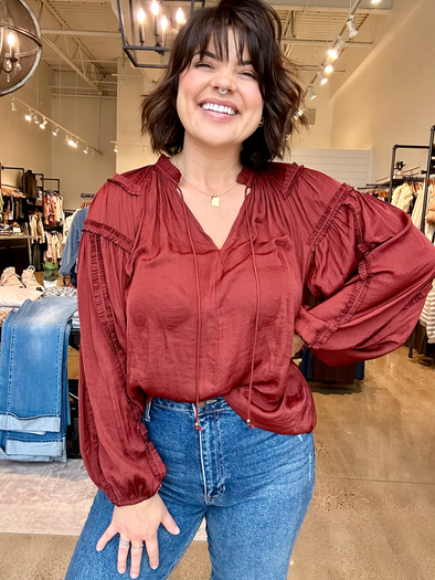 The Liza Satin Blouse