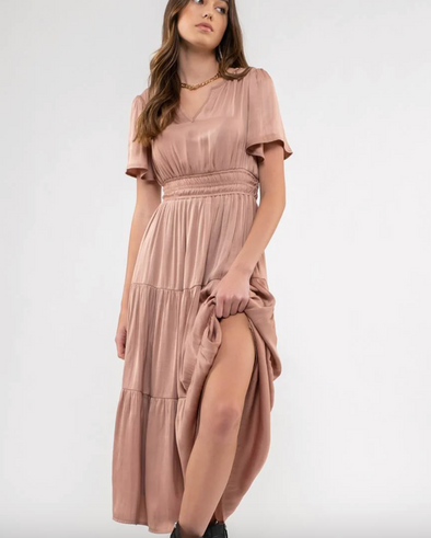 The Lucy Tiered Midi Dress
