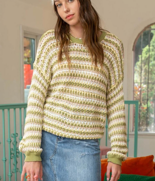 The Ruthie Open Knit Sweater