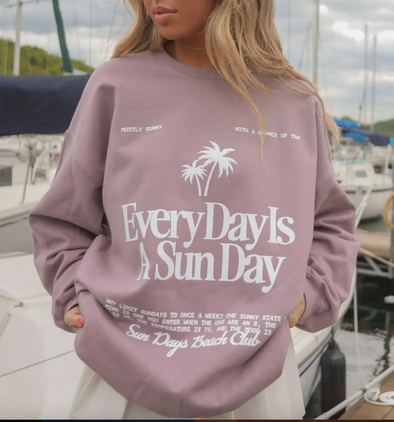 The Every Day Is A Sun Day Graphic Sweatshirt
