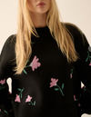 The Francesca Floral Mockneck Sweater