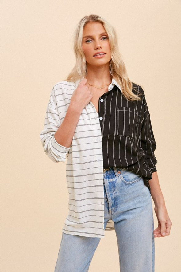 The Murphy Striped Button Up