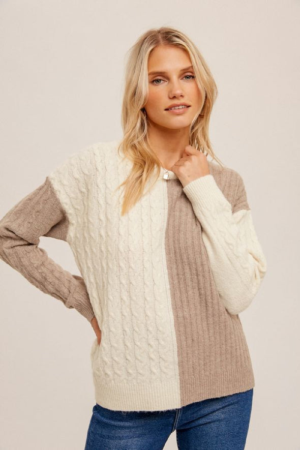 The Winona Color Block Sweater