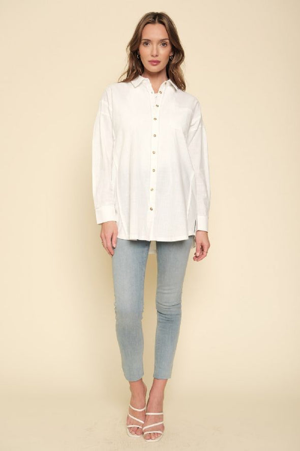The Lydia Fringe Detail Button Up