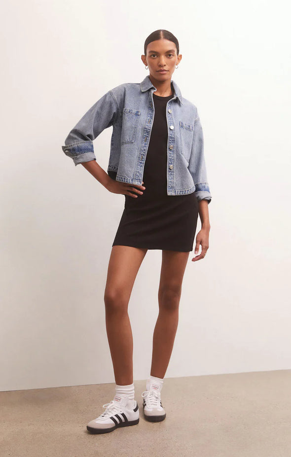 The All Day Cropped Denim Jacket