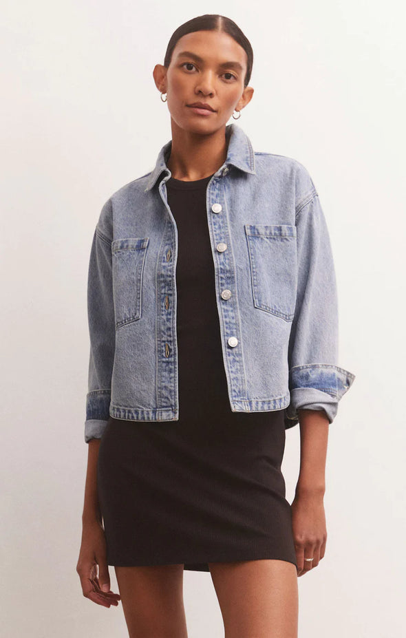The All Day Cropped Denim Jacket