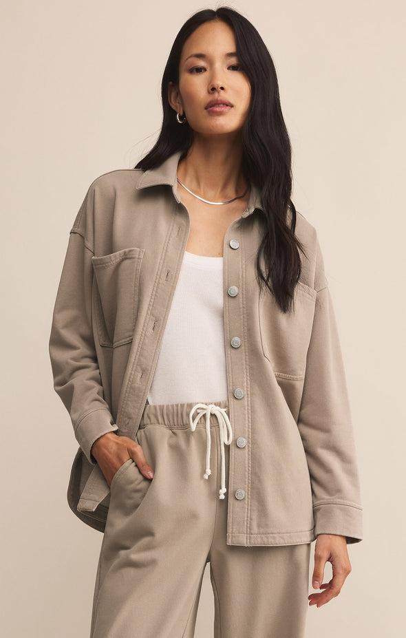z supply all day knit denim jacket retreat