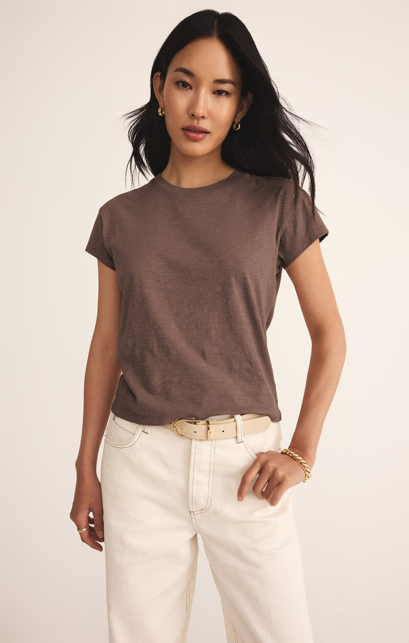 z supply modern slub tee crewneck straight cut basic tee tavern