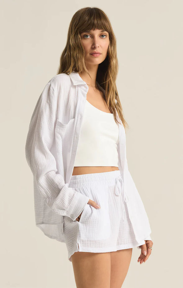 The Kaili Button Up Gauze Top