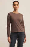 z supply modern slub long sleeve tee crewneck long sleeve slim fit basic layering top