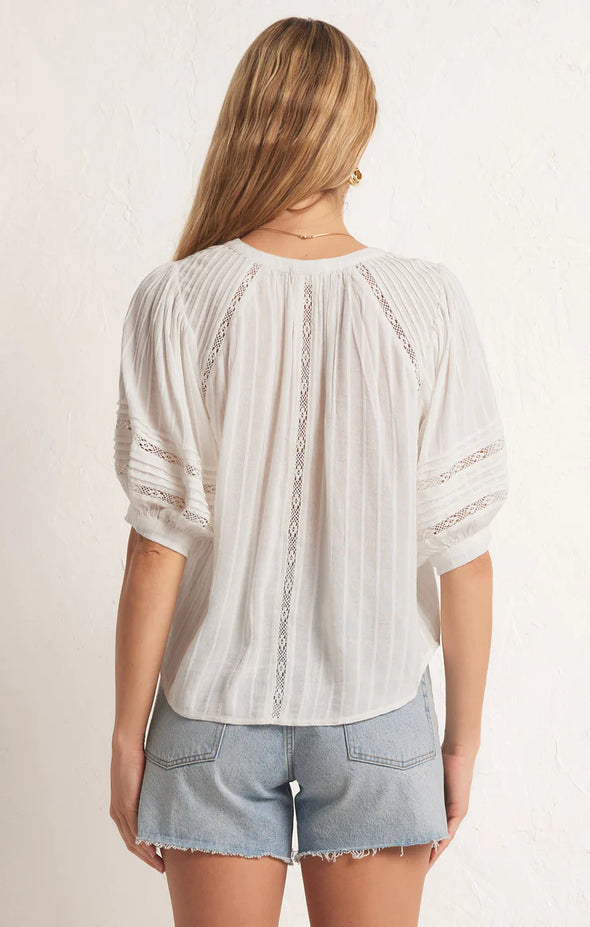 The Elliot Lace Inset Top