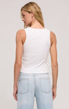 z supply hadley tank essential crewneck sleeveless high neck wide strap fitted ribbed basic tank top white