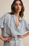 z supply perfect line top button up long sleeve relaxed fit striped collared boathouse