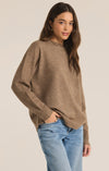 z supply gia crewneck sweater chai pullover crewneck lightweight long sleeve relaxed fit basic fall winter sweater