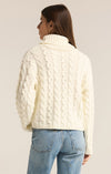 z supply tied to you sweater sea salt turtle neck long sleeve cropped length midweight relaxed fit cable knit cream basic sweater