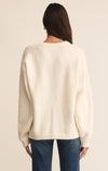 z supply snowed in sweater warm white crewneck midweight casual pullover mohair sweater