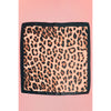 leopard print silky bandana scarf brown black