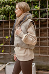 The Marley Reversible Zip Up Cropped Puffer Vest