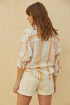 The Lolly Striped Button Down Top
