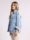 cordell jacket thread & supply denim wash acid washed oversized fit classic denim jacket