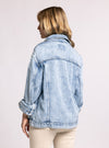 cordell jacket thread & supply denim wash acid washed oversized fit classic denim jacket